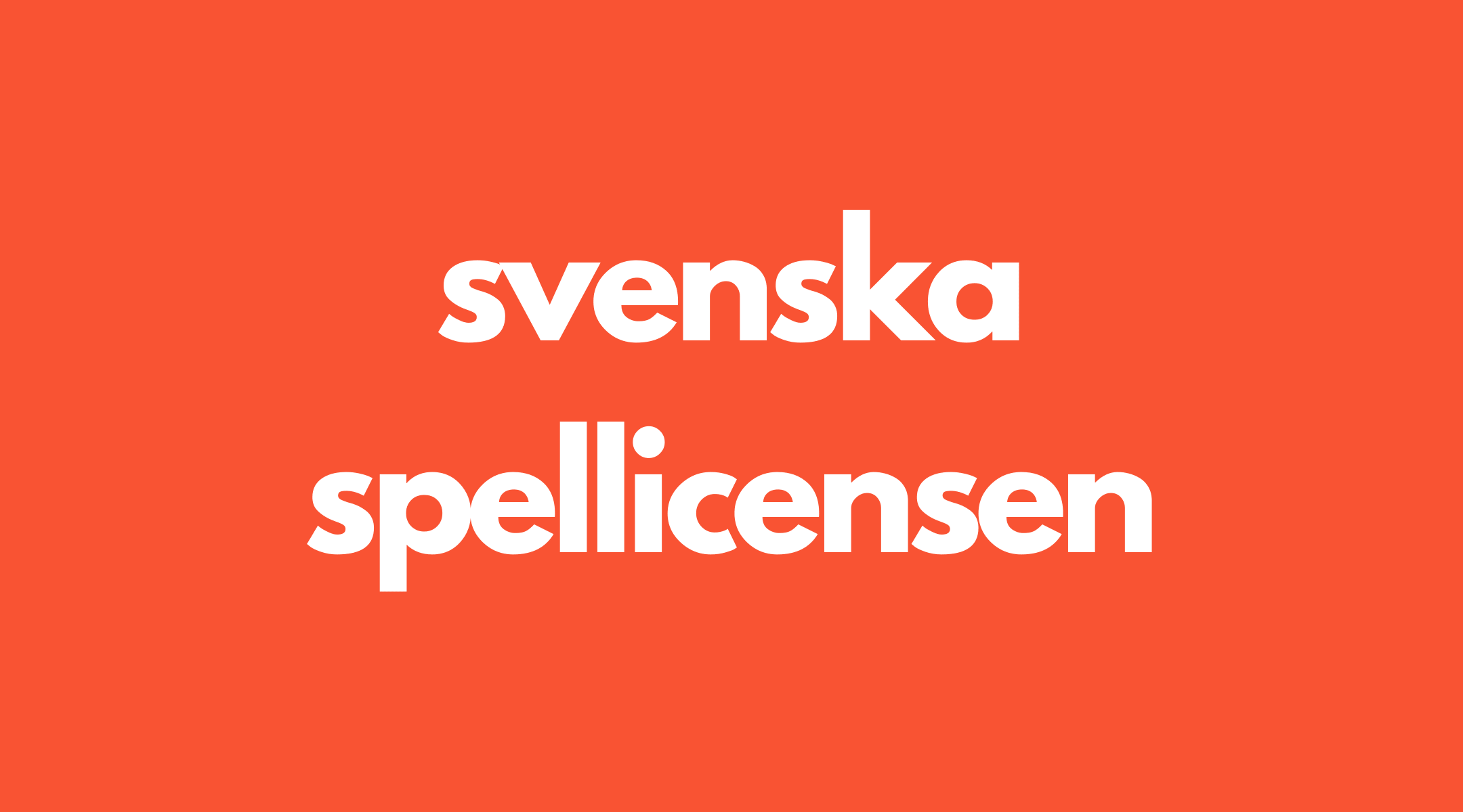Svenska spellicensen